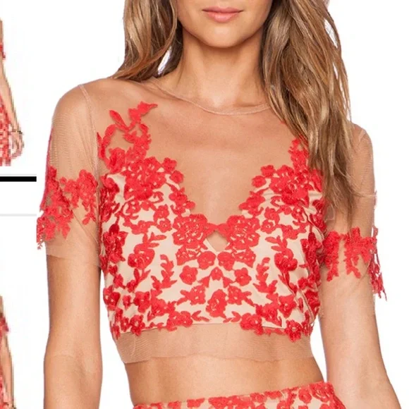 For Love and Lemons Luau top blue - Picture 5 of 8